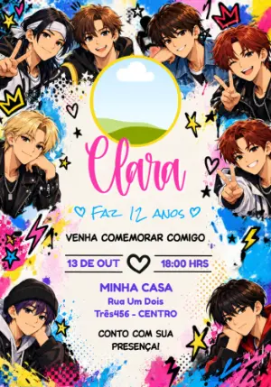 Stray Birthday Invitation – Static – Jotta Arts