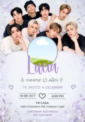 Stray Birthday Invitation – Static – Jotta Arts