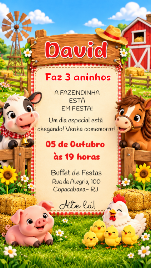 Animals Birthday Invitation – Static – Felicity Artes