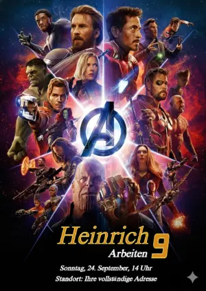Bearbeitbare Avengers Geburtstagseinladung | Superhelden-Vorlage