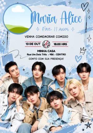 Stray Birthday Invitation – Static – Jotta Arts