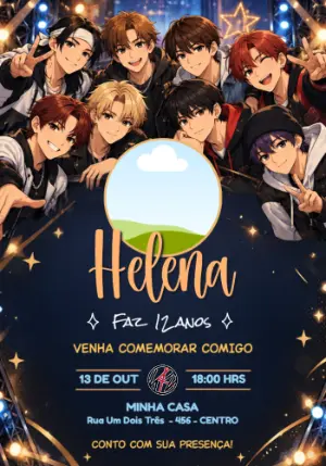 Stray Birthday Invitation – Static – Jotta Arts