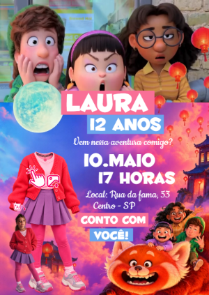 Convite Animado Red: Vire a Personagem com sua Foto por IA!
