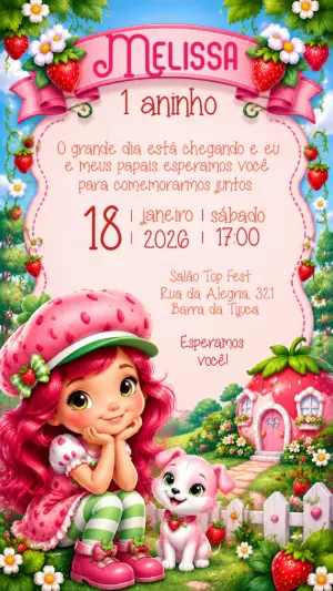 Enchanted Garden Birthday Invitation – Static – Felicity Artes