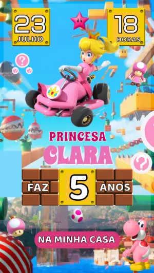 Invito di compleanno Principesse – Statico – Arte Coelho Digital