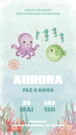 Animals Birthday Invitation – Static – Voxalis
