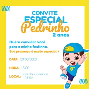 Convite de Aniversário Luccas Neto para Editar Online