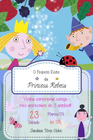 Convite de Aniversário Ben e Holly Editável Online
