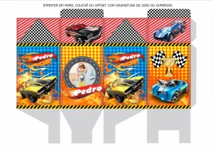 Caixa Milk Hot Wheels para Editar Online e Imprimir