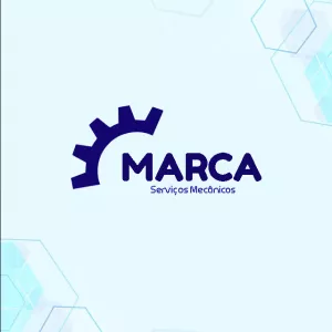 Logo para Oficina Mecânica com Engrenagem para Editar