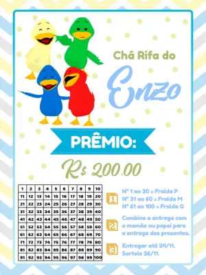 Baby Shower Raffle – Static – Pedro Henrique