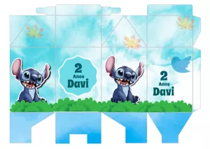 Caixa Milk Stitch para Aniversário | Edite Online
