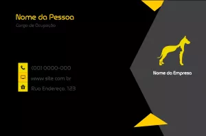 Cartão de Visita Pet Shop Moderno para Editar Online