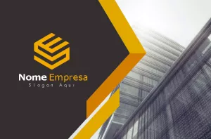 Cartão de Visita Corporativo Abstrato para Editar Online