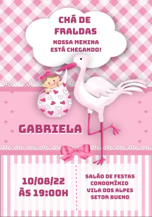 Invito baby shower – Statico – Heliene Designer