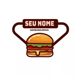 Logo para Hamburgueria Editável para Criar Online