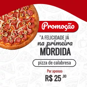Post de Promoção de Pizza Irresistível para Editar Online
