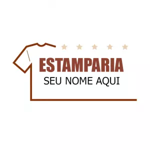 Logo Editável para Estamparia e Uniformes para Criar