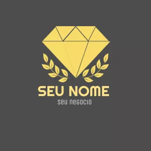 Logo Diamante Editável Online para Criar sua Marca