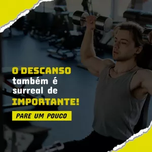 Post para Academia com Dica de Descanso para Editar Online