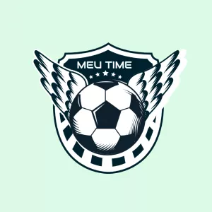Logo de Futebol com Asas para Editar Online