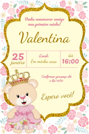 Invitación de cumpleaños Princesas – Estático – Studio Cah