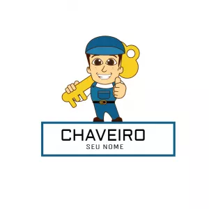Logo para Chaveiro com Mascote Editável Online