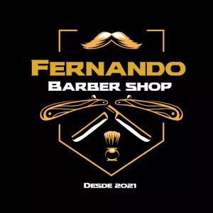 Logo Barbearia Profissional com Bigode para Editar Online
