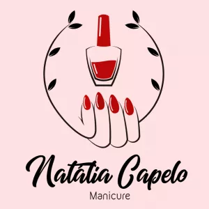 Logo Manicure Elegante com Esmalte para Editar Online
