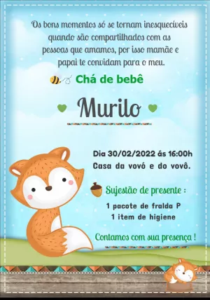 Invito baby shower – Statico – Efrata Designer
