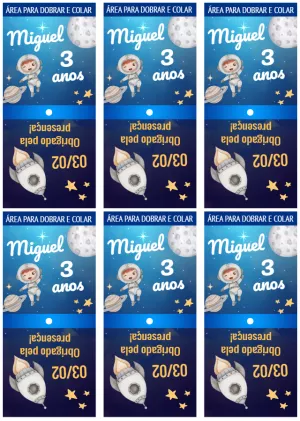 Capa para Pirulito Astronauta para Editar Online