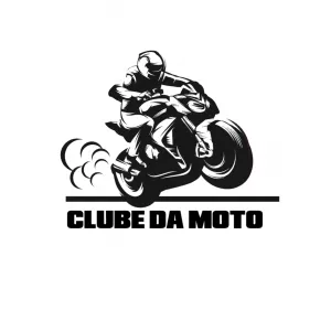 Logo de Motoclube com Moto Esportiva para Editar Online