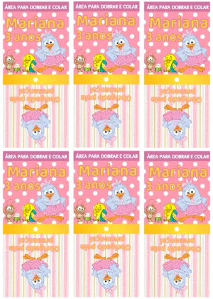Capa para Pirulito Galinha Pintadinha Aniversário para Editar