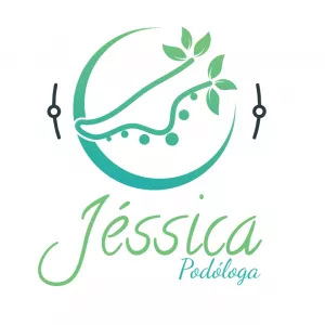 Logo Podologia com Pé e Folhas para Editar Online
