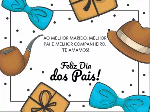 Cartão de Dia dos Pais com elementos clássicos para Editar Online