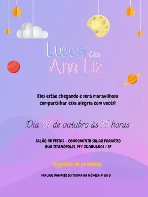 Invito baby shower – Statico – Ricardo Rodrigues Andrade