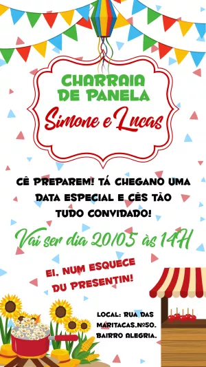 Festa-Junina-Einladung – Statisch – Bella Liz Convites