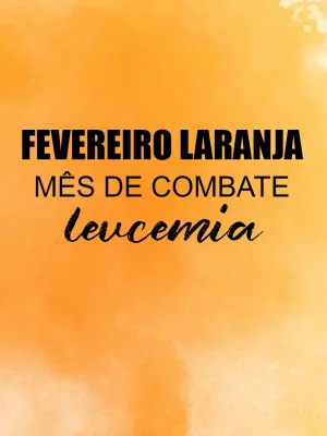 Post Fevereiro Laranja sobre Leucemia para Editar Online