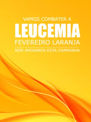 Post Fevereiro Laranja sobre Leucemia para Editar Online