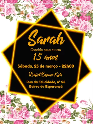 Quinceañera Invitation – Static – Pedro Henrique
