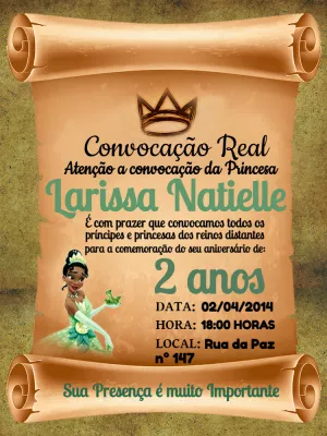 Invitación de cumpleaños Princesas – Estático – Augusto Renan