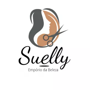 Logo Salão de Beleza Elegante com Tesoura para Editar