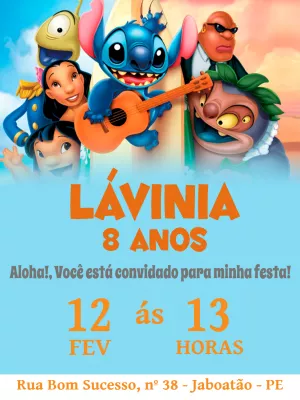 Stitch Birthday Invitation – Static – Augusto Renan