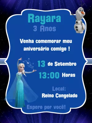 Frozen Birthday Invitation – Static – Lilian Designer