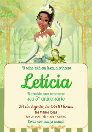 Invitación de cumpleaños Princesas – Estático – Jotta