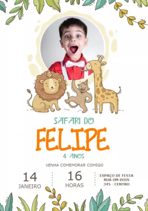 Safari Birthday Invitation – Static – Jotta