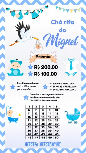 Baby Shower Raffle – Static – Pedro Henrique