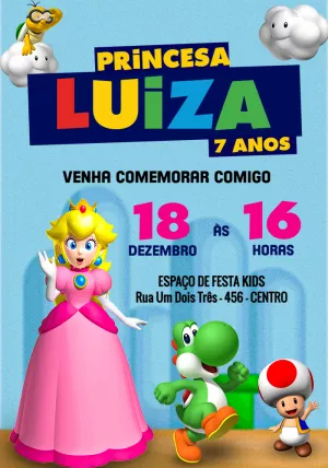 Invitación de cumpleaños Princesas – Estático – Jotta