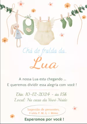 Invito baby shower – Statico – maria eunice miranda