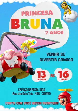 Invitación de cumpleaños Princesas – Estático – Jotta